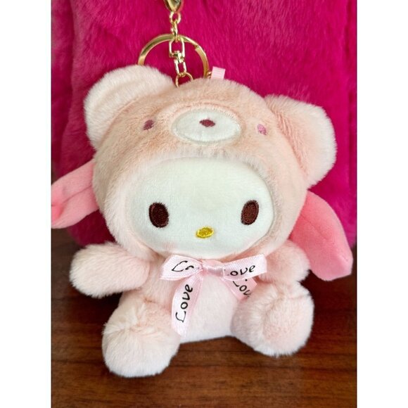 COPY - Hello Kitty Teddy Bear Keychain Purse Accessory NWT - Picture 1 of 7